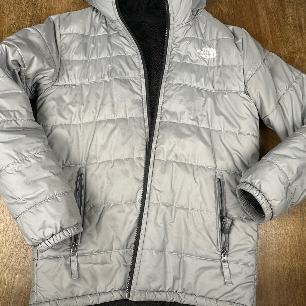 The North Face Kids Gray Reversible Puffer Jacket